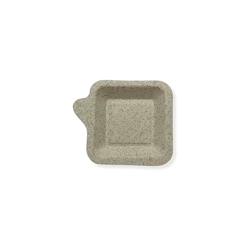 צלחת מרובעת 11.5X11.5 ס"מ קנה סוכר ונבט חיטה 1000 יחידות