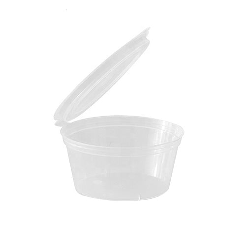 גביע רוטב 1oz מכסה מחובר