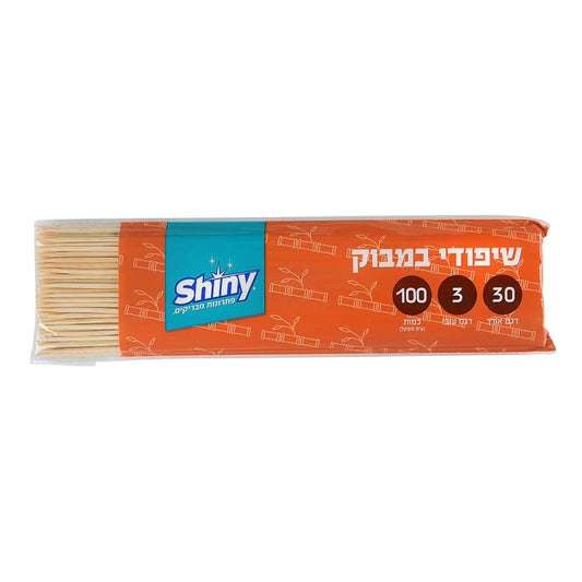 שיפודי עץ 30 ס"מ 100 יח'