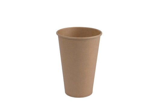 כוסות 10oz לשתייה חמה בצבע חום קראפט