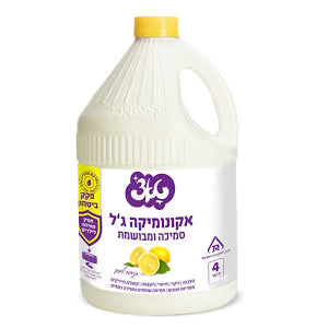 ג'ל אקונימיקה סמיכה לימון 4 ליטר טאצ'