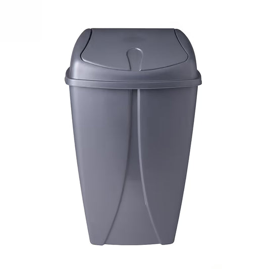 פח שובך אפור 10 ליטר עם מכסה